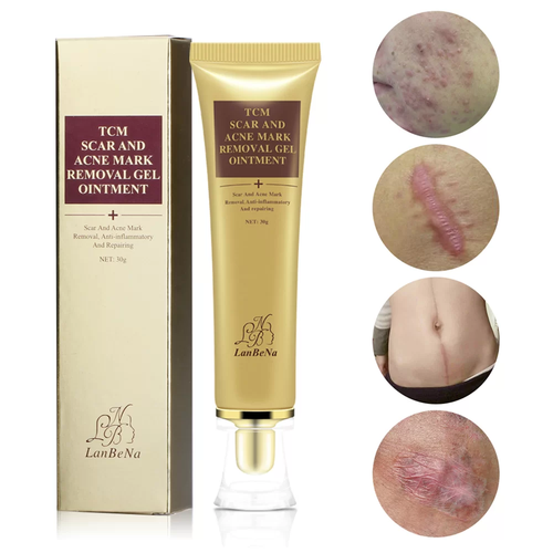 ژل کرم ترمیم کننده جای جوش و اسکار لانبنا LANBENA مدل SKIN CARE