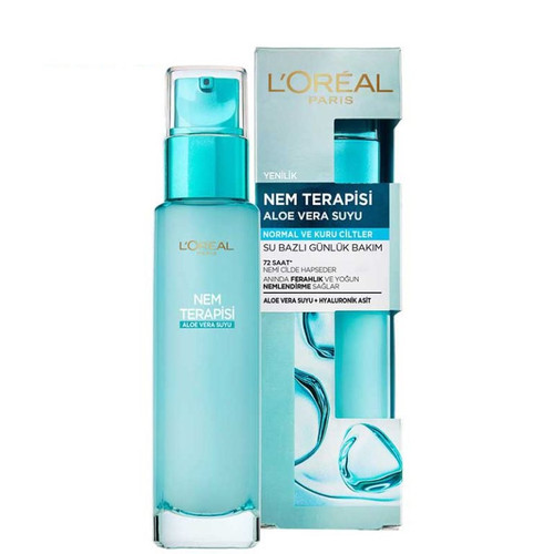 سرم آبرسان لورآل loreal عصاره آلوئهورا مناسب پوستهای نرمال تا خشک 70 میلیلیتر